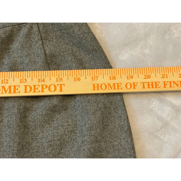 Dalton Pencil Skirt 100% Wool Shell Gray Size 12 Flawed - Picture 3 of 12